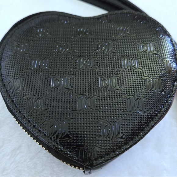 Juicy🍊 Couture "Simply Perfect" Black Heart🖤 Zip Around Coin Purse - NWT - Picture 4 of 16